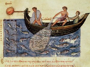 Pêche au filet, illustration de l