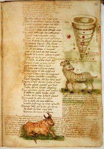 Ms Ital 483 P.4.7 f.156v Bélier et Taureau, du 