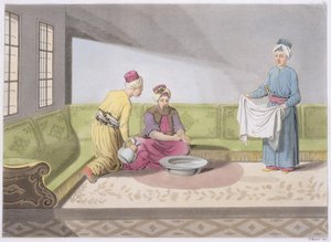 Musulman effectuant ses ablutions, planche 34 de la Partie III, Volume I de L