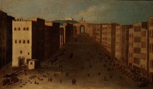 Scène de Rue Napolitaine - Italian School