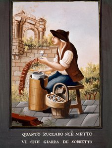 Petits métiers napolitains : le vendeur de sorbets