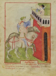 Équitation, du Tacuinum Sanitatis, c.1390-1400