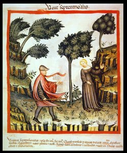 Le vent du nord, de Tacuinum Sanitatis - Italian School