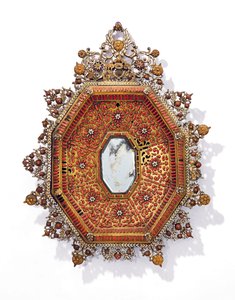 Cadre octogonal de miroir, Trapani, première moitié du 17ème siècle