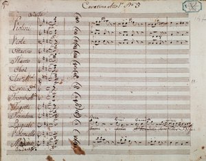 Page de partition musicale de l