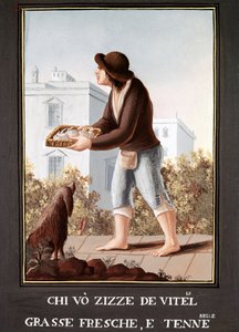 Anciens métiers napolitains : le vendeur de mamelles de vache - Italian School