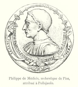 Philippe de Medicis, archevêque de Pise, attribué à Pollajuolo - Italian School
