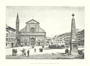Place et église de Santa Maria Novella - Italian School