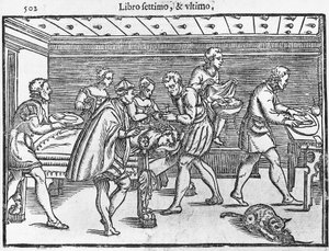 Planche représentant une trépanation du crâne - Italian School