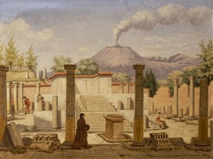 Pompéi, vers 1840 - Italian School