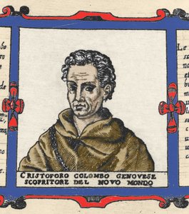Portrait de Christophe Colomb (1451-1506), détail de l