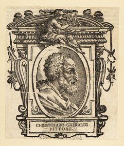 Portrait de Cristofano Gherardi ou Cristoforo Gherardi, également connu sous le nom de il Doceno, peintre italien de la fin de la Renaissance ou de la période maniériste, actif principalement à Florence et en Toscane - Italian School