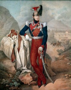 Portrait de Ferdinand II (Ferdinando Carlo) (1810-1859), roi des Deux-Siciles. Aquarelle anonyme. XIXe siècle Museo Nazionale di San Martino Naples