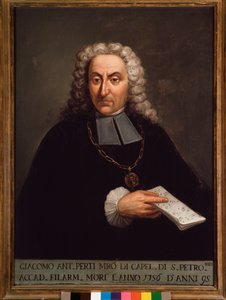 Portrait de Giacomo Perti (1661-1756) compositeur italien - Italian School