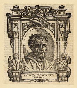 Portrait de Giovanni Battista Franco, peintre et graveur maniériste italien actif à Rome, Urbino et Venise au milieu du XVIe siècle - Italian School