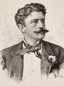 Portrait de Herbert von Bismarck (1849-1904), homme politique allemand (gravure) - Italian School