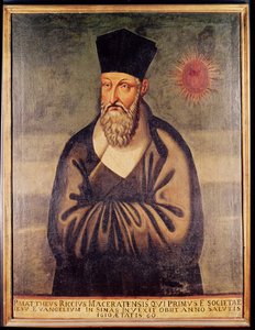 Portrait de Matteo Ricci (1552-1610) missionnaire italien, fondateur de la mission jésuite en Chine - Italian School