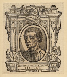 Portrait de Pietro Cavallini, peintre et mosaïste italien du Moyen Âge tardif