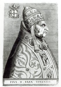 Portrait du pape Pie II - Italian School