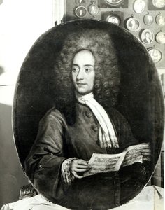 Portrait du Compositeur Tomaso Giovanni Albinoni (1671-1751) Tenant une Partition Musicale - Italian School