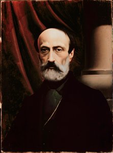 Portrait du politicien républicain italien Giuseppe Mazzini - Italian School