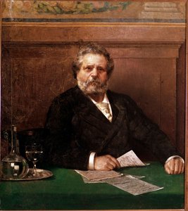 Portrait du poète italien Giosue Carducci (1835-1907) - Italian School