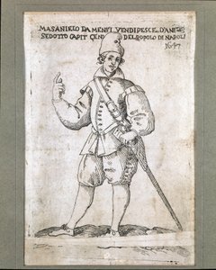 Portrait du pêcheur napolitain et révolutionnaire Masaniello (1623-1647)