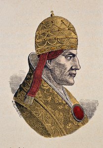 Portrait du Pape Célestin III (1191-1198) - Italian School
