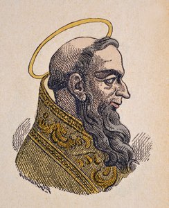 Portrait du Pape Célestin Ier (Celestine, Celestino ou Caelestinus I) (422-432) - Italian School