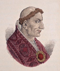 Portrait du pape Conon (Conone) (686-687) - Italian School