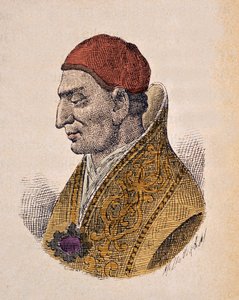 Portrait du Pape Constantin Ier (Constantine I ou Constantinus ou Costantino) (708-715) - Italian School