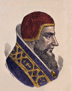 Portrait du pape Damase II (Poppon, Damaso ou Damasus) (1048) - Italian School