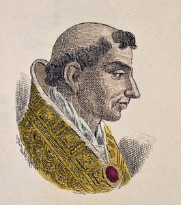 Portrait du pape Étienne VII (Stephen, Stefano ou Stephanus) (927-931) - Italian School