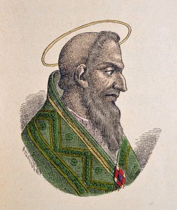 Portrait du Pape Eugène Ier (Eugenius I ou Eugenio) (654-657) - Italian School