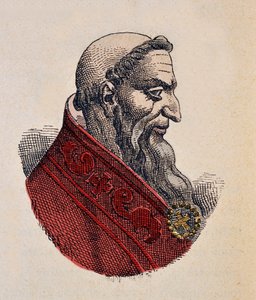 Portrait du Pape Honorius Ier (Onorio) (625-638) - Italian School