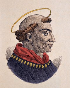 Portrait du pape Léon IV (847-855) - Italian School