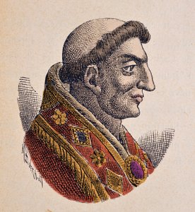 Portrait du Pape Marin Ier (Marinus, Marino) (882-884) - Italian School