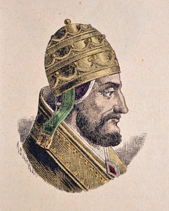 Portrait du Pape Martin IV (1281-1285) - Italian School