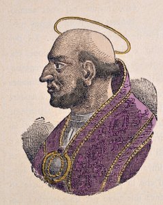 Portrait du Pape Martin Ier (Martinus I ou Martino) (649-655) - Italian School