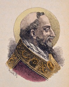 Portrait du Pape Saint Clément Ier (San Clemente ou Clemens) (88-97) - Italian School