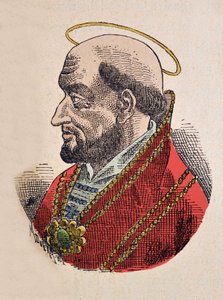 Portrait du Pape Silvère (Silverius ou Silverio) (535-536) - Italian School