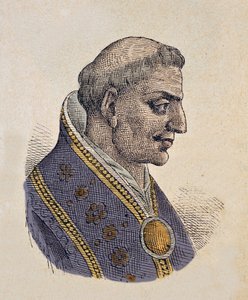 Portrait du pape Sisinnius (Sisinnio) (708) - Italian School