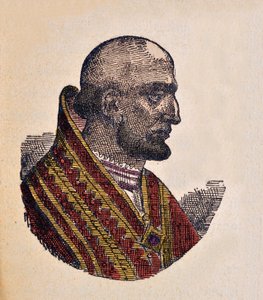 Portrait du Pape Théodore Ier (642-649) - Italian School