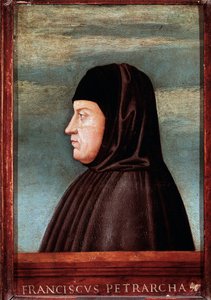 Portrait du poète Francesco Petrarca dit Pétrarque (1304-1374)