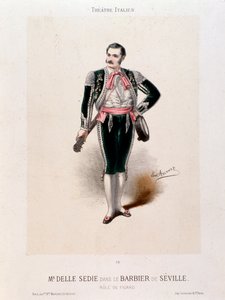 Portrait du chanteur Enrico delle Sedie dans 