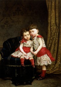 Portrait de deux enfants de la maison Doria - Italian School