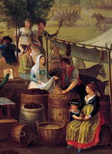 Marchand de pommes de terre et de châtaignes - Italian School