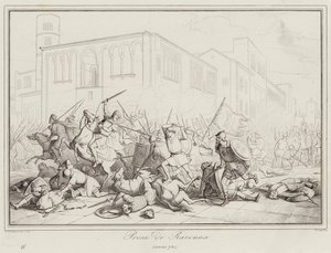 Prise de Ravenne, 730 (gravure) - Italian School
