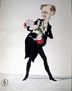 Risorgimento : caricature représentant le ministre des Finances Bettino Ricasoli (1809-1880) 1865 Museo Nazionale del Risorgimento Rome - Italian School