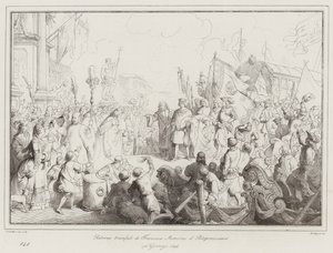 Retour triomphal de Francesco Morosini le Péloponnésien - Italian School
